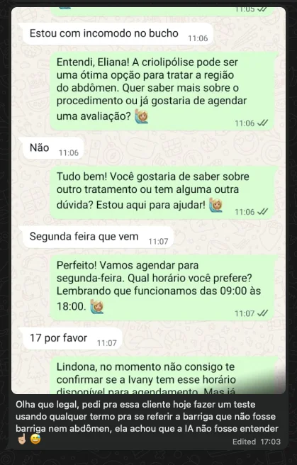 Atendimento e agendamento eficiente